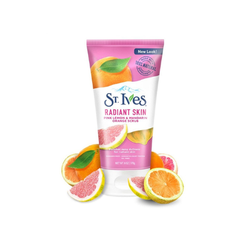 St Ives Radiant Skin Pink Lemon Mandarin Orange Face Scrub 170g