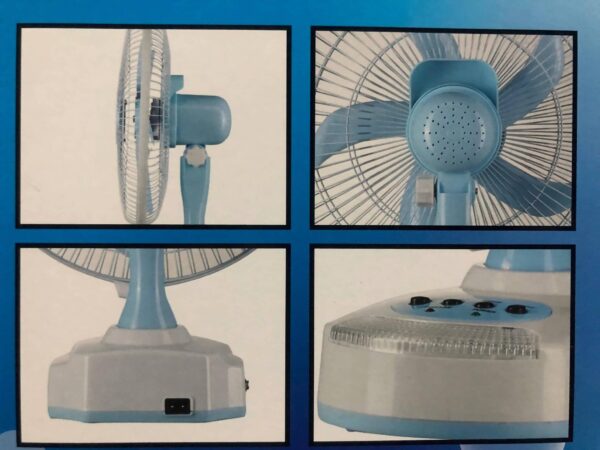 Marshal 10' Rechargeable Table Fan With Led Light 7210 High Quality ,Fan