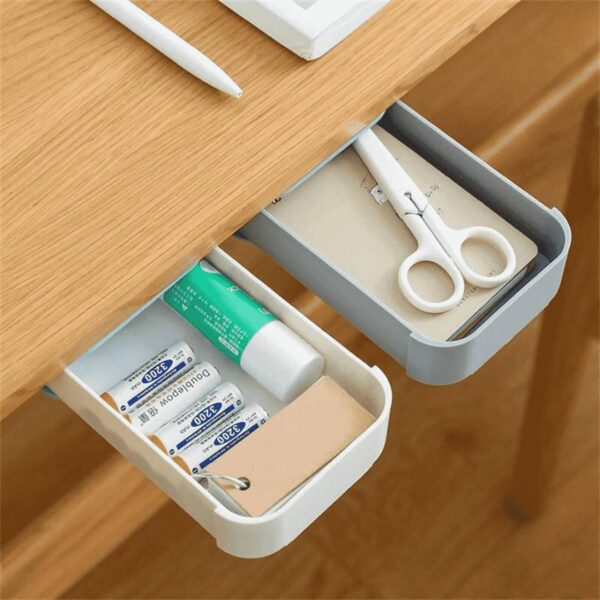 Hidden Drawer Box  Desk Bottom Seamless Paste Drawer Storage Box