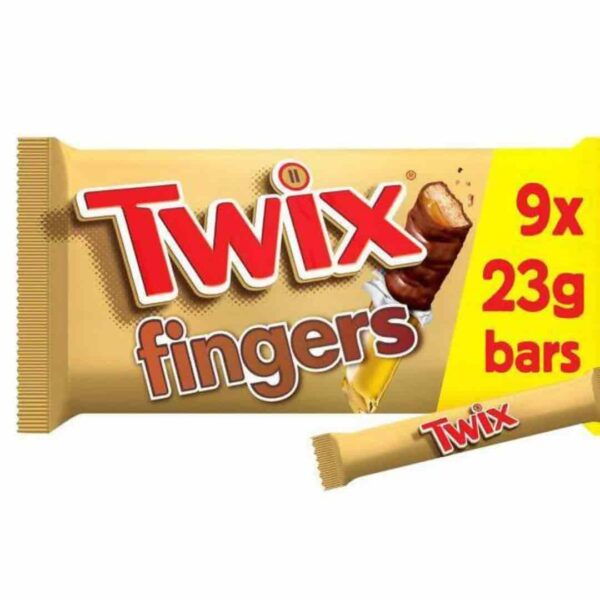 Twix 9 Bars Chocolate Pack Uk 207g