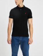 Polo Collar T-Shirt Black