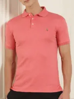 Polo Collar T-Shirt Pink