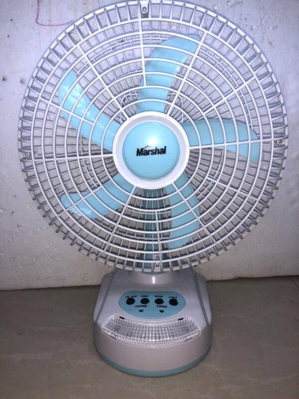 Marshal 10' Rechargeable Table Fan With Led Light 7210 High Quality fan