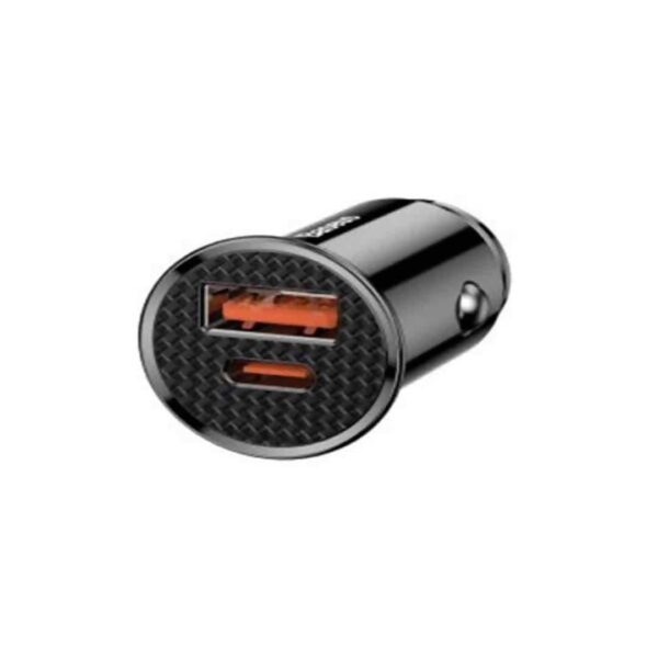 Baseus Circular Plastic A+C 30W PPS Car Charger Black