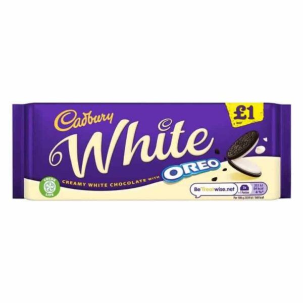 Cadbury White Oreo Chocolate Bar 120g