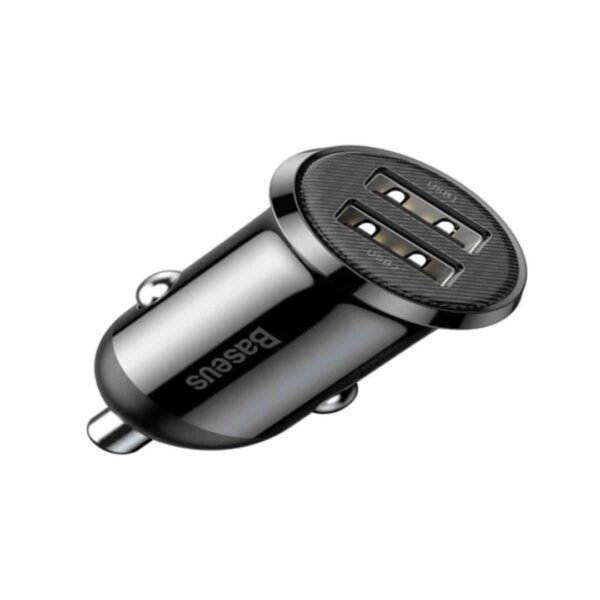 Baseus Grain Pro Car Charger (Dual USB 4.8A ) Black