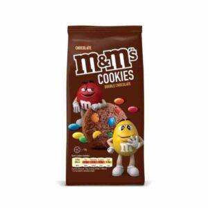 M&M Double Chocolate Cookies 180gm in a packet