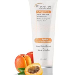 Prevense Organic Apricot Facial Scrub 120Ml in a tube