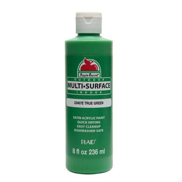 Apple Barrel ? Multi-Surface Satin Acrylic Paints - True Green, 8 oz.