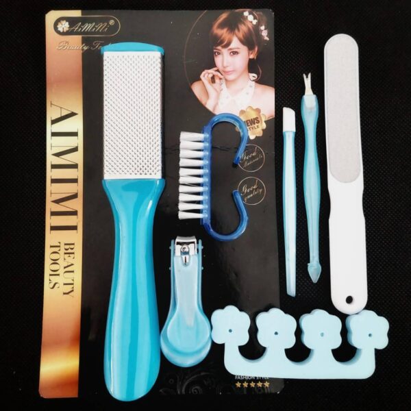 Nail Kit Manicure and Pedicure Tool Kits Nail Clipper Set Of 7 Pcs - Image 3