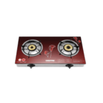 Geepas Tempered Glass Top 2 Burner Gas Cooker with Brass Burner with Auto Ignition (GK5602)
