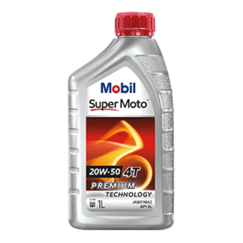 Mobil Super 4T Jaso Ma(Mineral) Motor Cycle Oil 20W-50 1Ltr