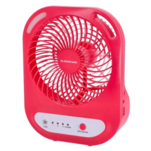 Olsenmark Rechargeable 6 inch Mini Table Fan with Light (OMF1785)