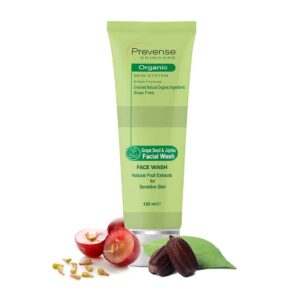 Prevense Organic Grape Seed & Jojoba Facial Wash 120ml - Sensitive Skin