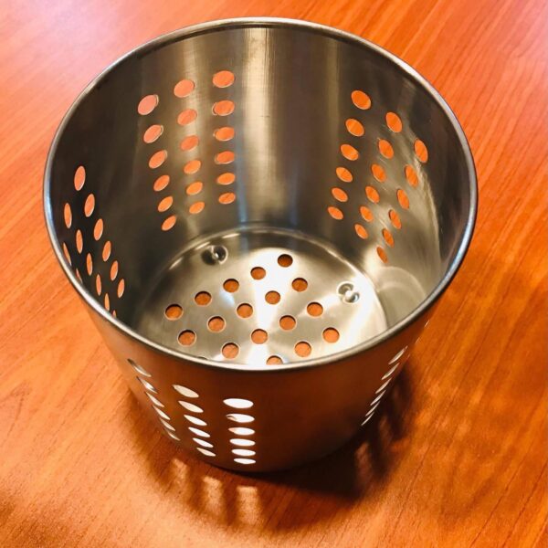 Perforated stainless steel Cutlery Holder - Image 5