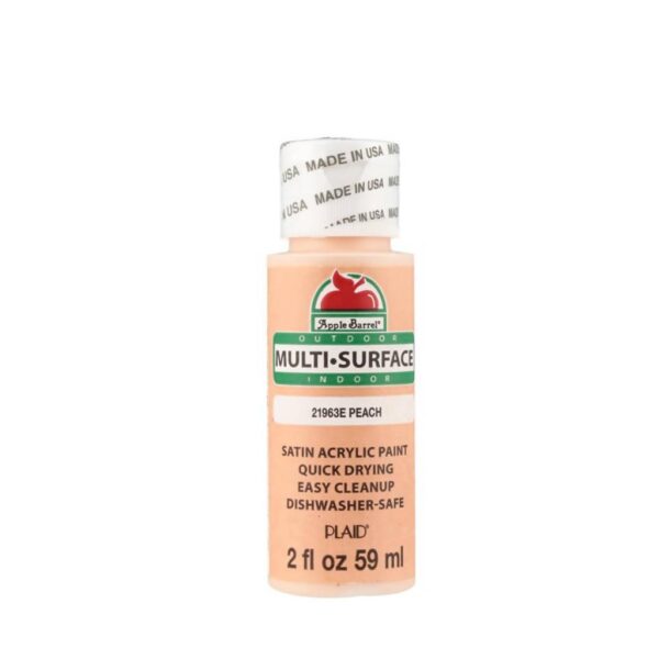 Apple Barrel ? Multi-Surface Satin Acrylic Paints - Peach, 2 oz.