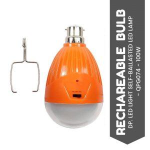 Self Ballasted Rechargeable LED Light Bulb 100W