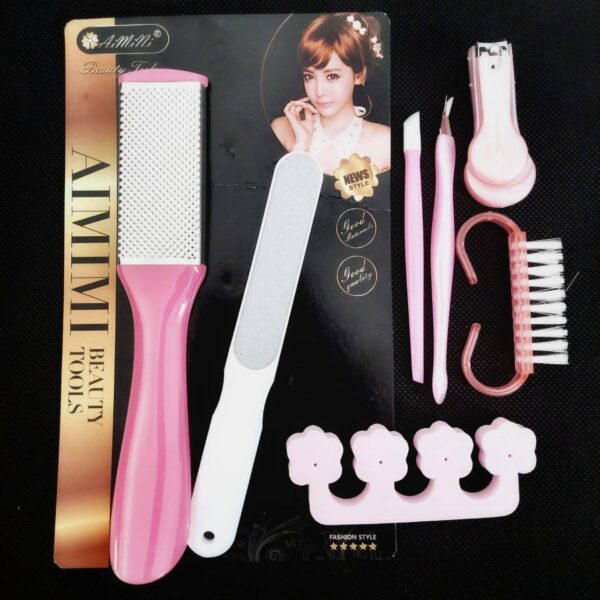 Nail Kit Manicure and Pedicure Tool Kits Nail Clipper Set Of 7 Pcs - Image 2
