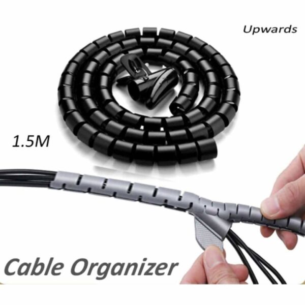 Cable Wire Wrap Spiral Flexible Organizer 1.5M