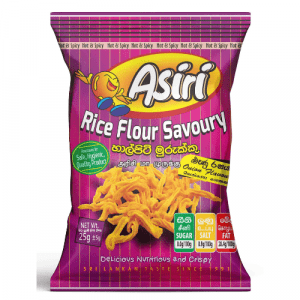 Asiri Savoury Rice Flour Murukku Onion Flavour ,Snack 80g