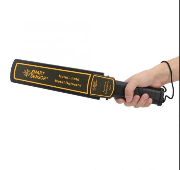 Handheld Metal Detector or Security Scanner with Buzzer Vibration