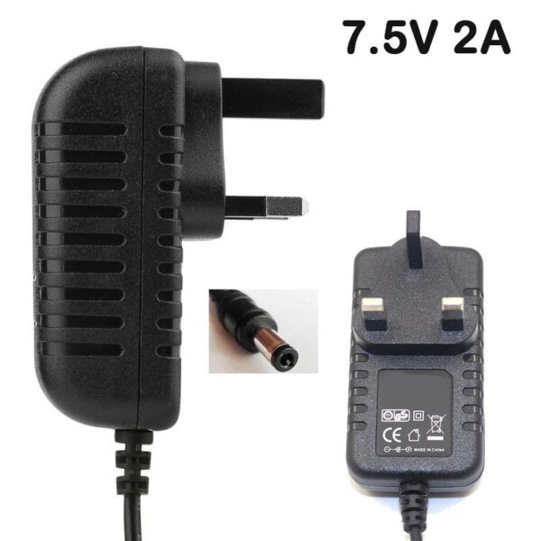 Ac/Dc Power Adaptor 7.5v 2.0 AMPERS Switching Power AC 100-240V to DC