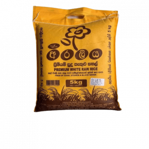 Araliya Premium White Raw Rice 5Kg in a Bag