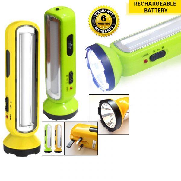 Bright Rechargeable Torch with Lamp - Image 2