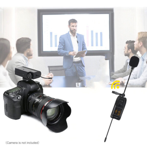 Wireless Camera Microphone, Lavalier Clip Microphone - Image 3