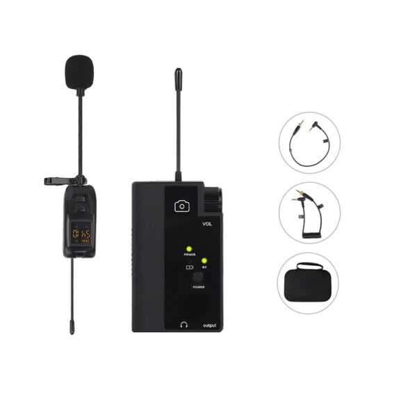 Wireless Camera Microphone, Lavalier Clip Microphone - Image 2