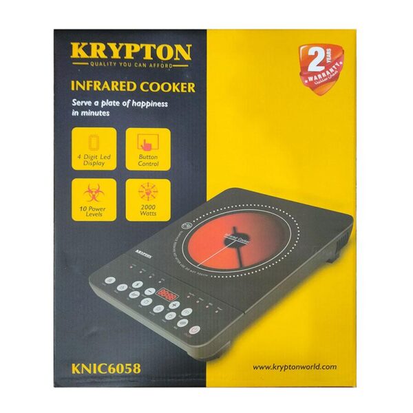 Krypton Electric Infrared IR Cooker Sri Lanka 2000W - KNIC6058 - Image 2