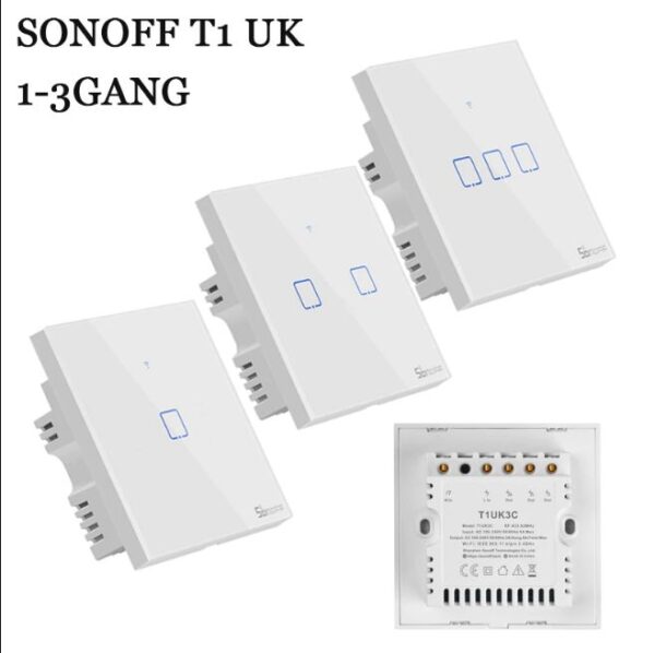 Sonoff Wifi Smart Touch Switch Sri Lanka - 2 Gang - TX Series - Image 2