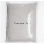 White Sugar 1Kg in a packet transparent