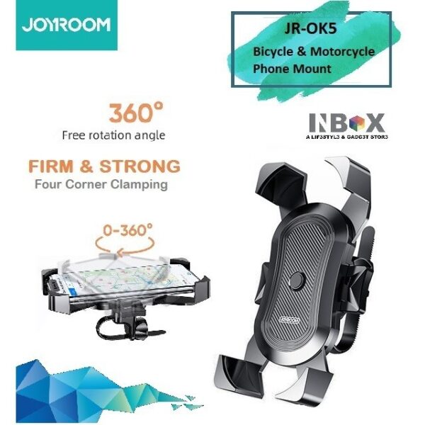 Original Joyroom Mobile phone Holder Bracket For Motorcycle / Bicycle - JR-OK5