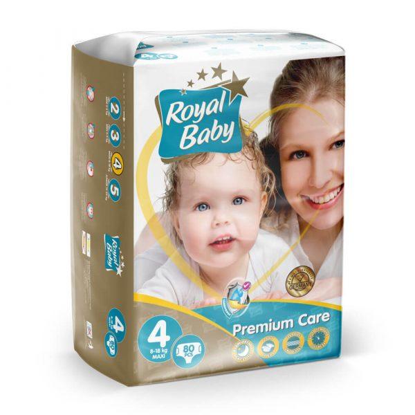 Royal Baby Premium Care Diapers L 80Pcs in a pack