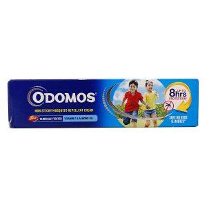 Odomos Non Sticky Mosquito Repellant Cream with Vitamin E & Almond Oil 50g