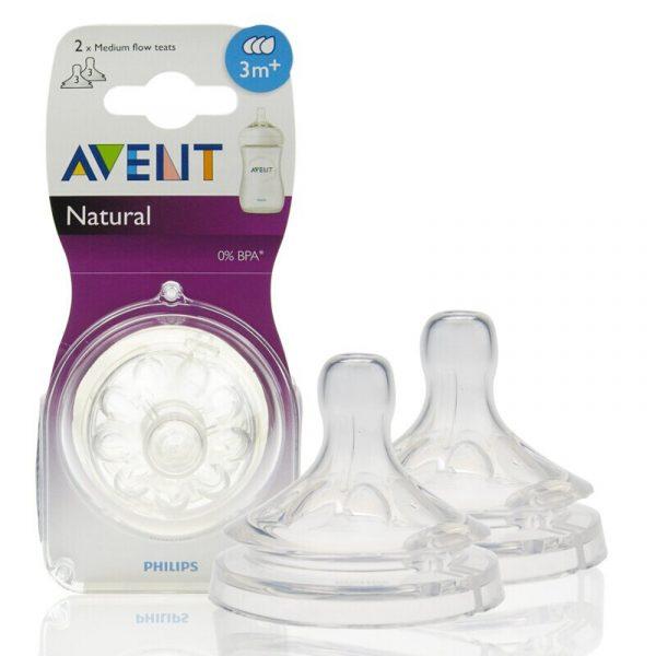 Philips Avent Natural Teats 3m+ Baby Bottle Nipple