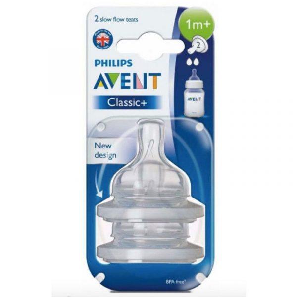 Philips Avent Natural Classic Teats 1m+ Baby Bottle Nipple