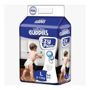 Velona Cuddles EZY Baby Pants Diapers L 54Pcs in a pack