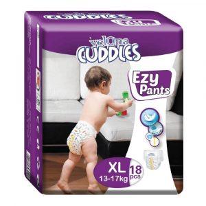 Velona Cuddles EZY Baby Pants Diapers Xl 18Pcs in a pack