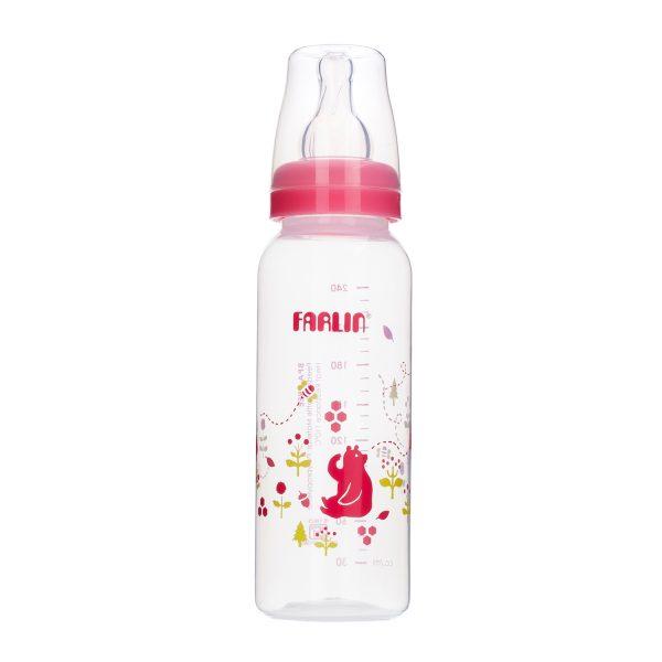 Farlin PP Standard Baby Neck Feeder Bottle 240ml Pink