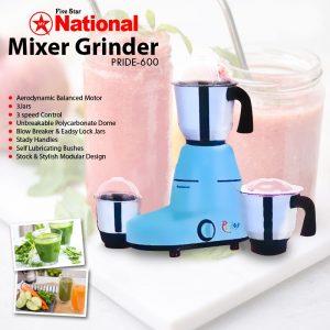 MY National Mixer Grinder 600W with 3 Jars