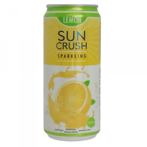 Sun Crush Sparkling Lemon Soft Drink Can