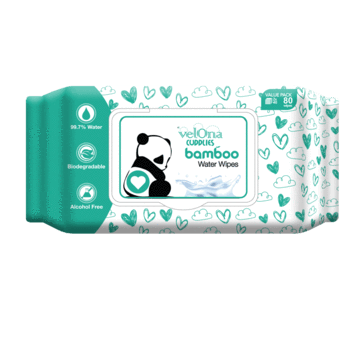 Velona Cuddlies Bamboo Wet Wipes 80Pcs in a pack