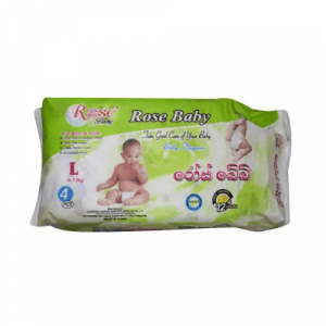 Rose Baby Diapers 4pcs Large