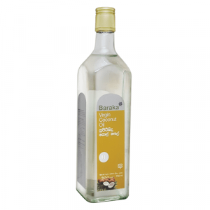 Baraka Virgin Coconut Oil 750ml in a Glass Bottel