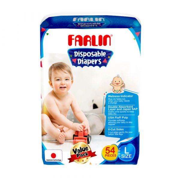Farlin Disposable Baby Diapers L 54Pcs in a pack