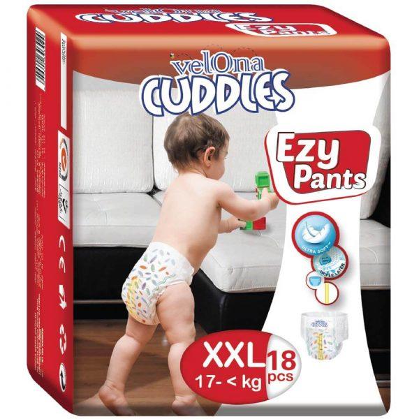Velona Cuddles Ezy Baby Pants Diapers XXL 18Pcs in a pack