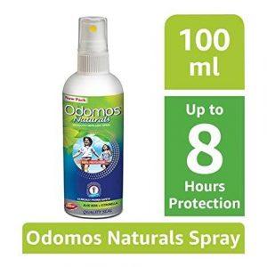 Odomos Natural Mosquito repellent Spray 100ml in a bottle