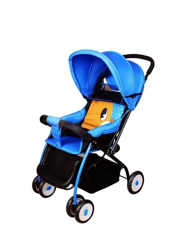Blue Colour Kids Stroller Adjustable Baby Carriage